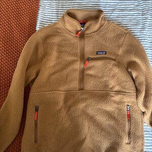 Women's Retro Pile Fleece Marsupial Pullover